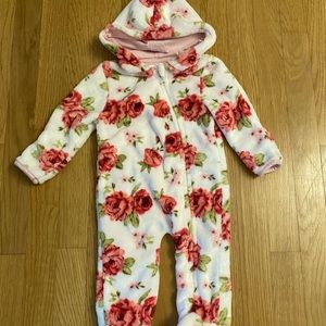 Laura Ashley Floral Hooded Fleece